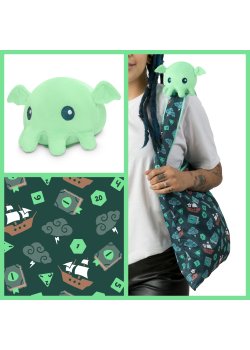 Cthulhu Plushie Tote Bag - TeeTurtle